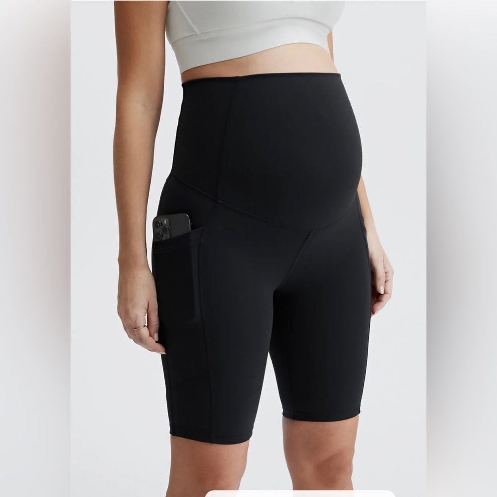 Fabletics maternity biker shorts
